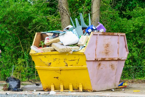 Business waste removal truck in Colindale