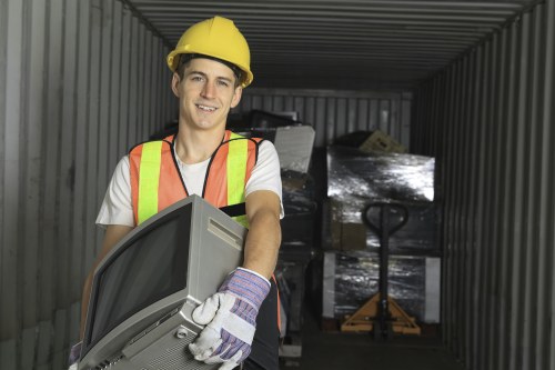 Detailed view of the furniture clearance process in Colindale