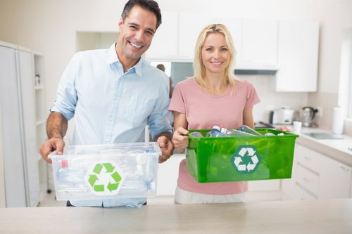 Various types of builders waste materials